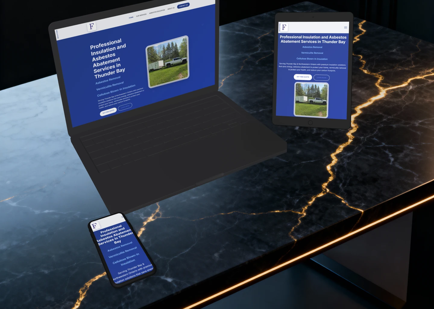 Fennell Insulation - Responsive Design