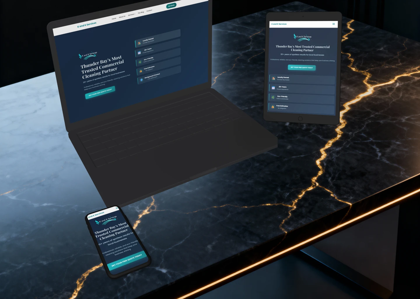 K and K Services - Responsive Design