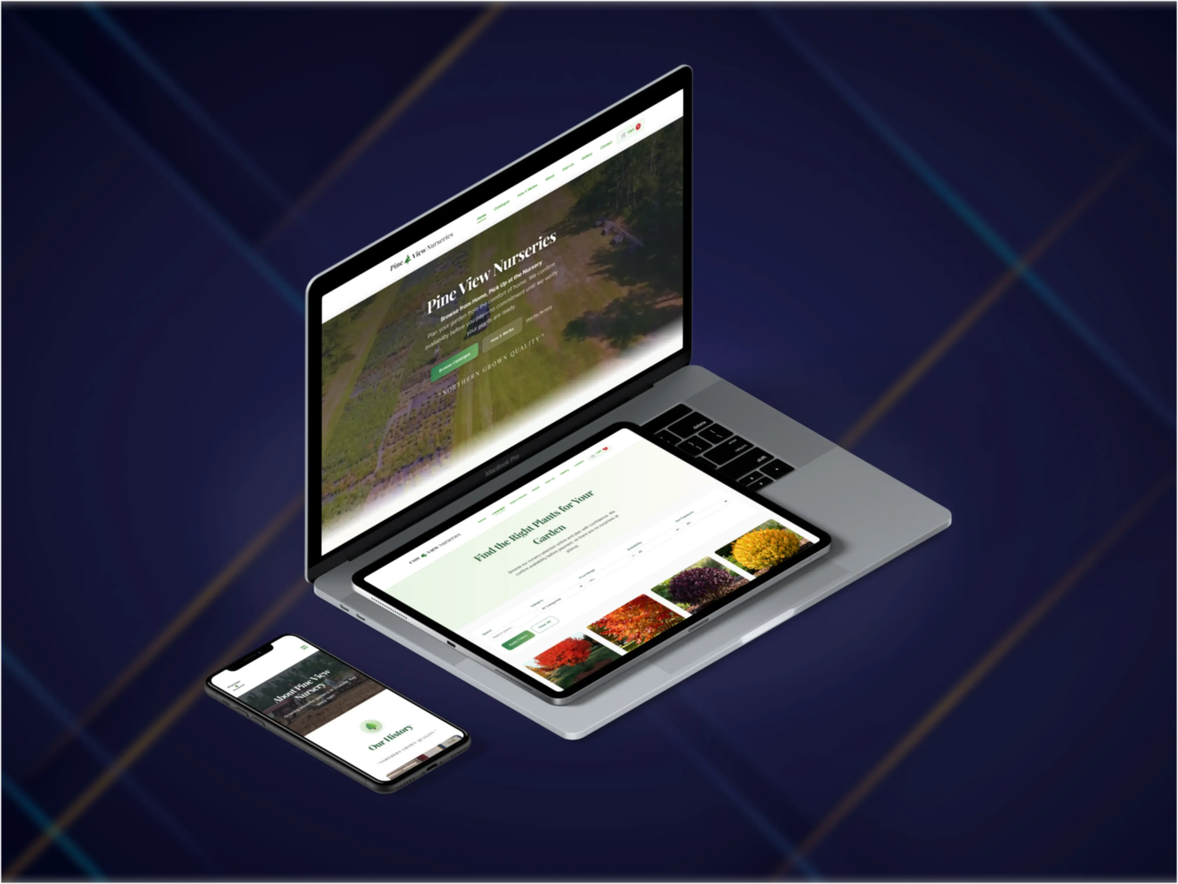 Pine View Nurseries - Responsive Design